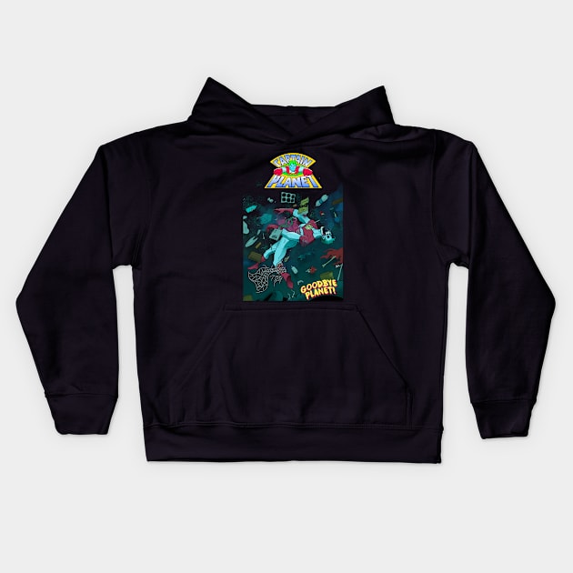 CAPTAIN PLANET SEA Kids Hoodie by GOUP